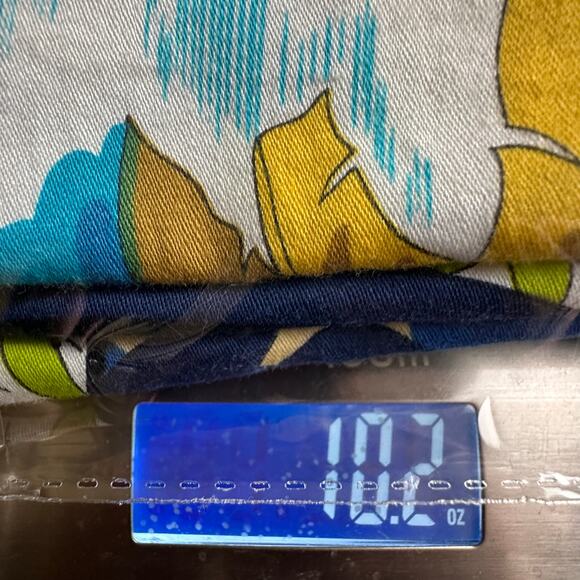 Vintage Hukilau Fashions Dress Women 14 Blue Floral Maxi Tropical Hawaiian Beach - Picture 11 of 12